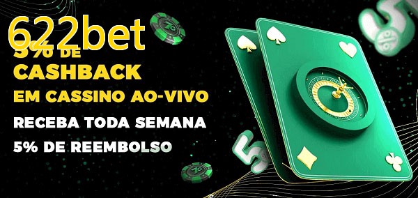 Promoções do cassino ao Vivo 622bet